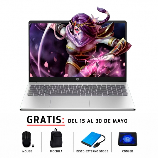 Laptops HP 15 FC0256LA 15,6” AMD Ryzen 5 7520U