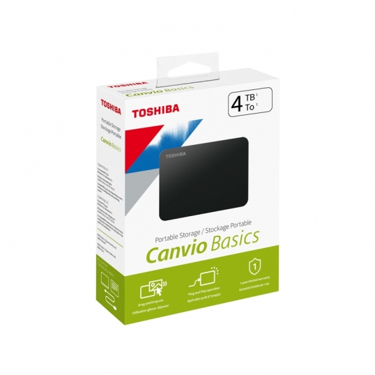 Disco Duro Externo Toshiba 4TB Canvio Basics