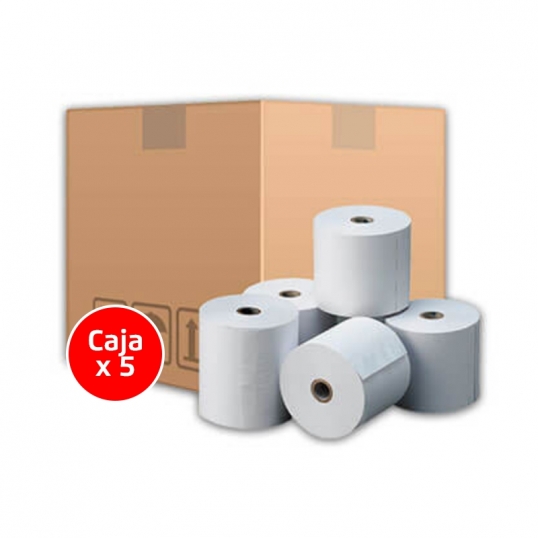 Punto de Venta - Papel Térmico para Impresora Ticketera 80x80mm 5uds.