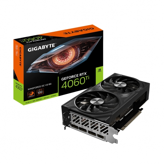 Tarjeta de video GIGABYTE GeForce RTX 4060Ti 8GB WINDFORCE OC