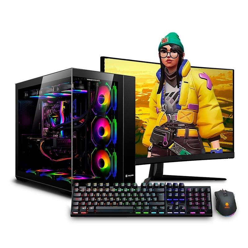 Gamer Falkor Tank RGB Yellow 9 9950X - 1 Gamer Falkor Tank RGB Yellow 9 9950X - 1