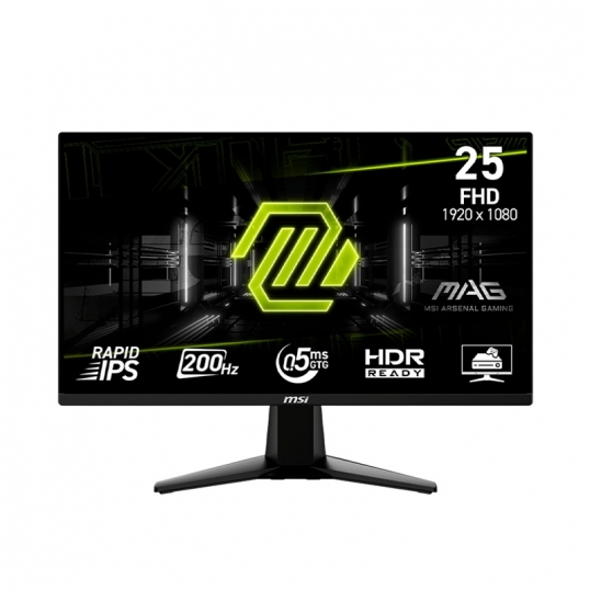 Monitor Plano MSI G255F 25" IPS 200Hz FHD