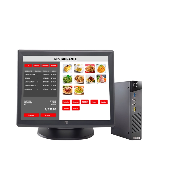 Punto de Venta - Computadora Lenovo M73 ULTRA SLIM Core i5 + Pantalla táctil