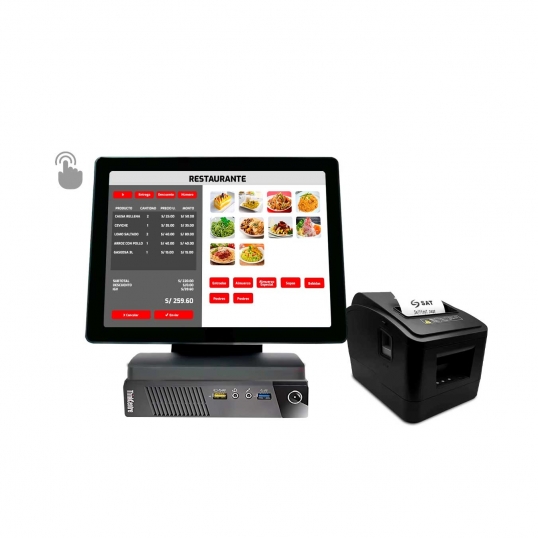 Punto de Venta - Lenovo M73 ULTRA SLIM Core i5 + Pantalla táctil multipunto + Ticketera Termica