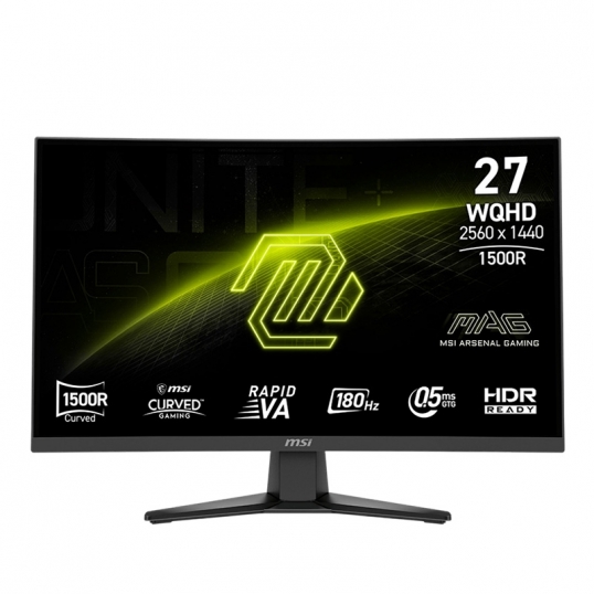 Monitor 27” MSI MAG 275CQF-E18 WQHD 180Hz 2K