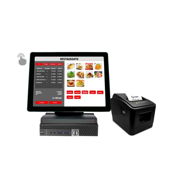 Punto de Venta - Computado Dell Optiplex 7040 Core i5 + Pantalla táctil multipunto + Ticketera Termica