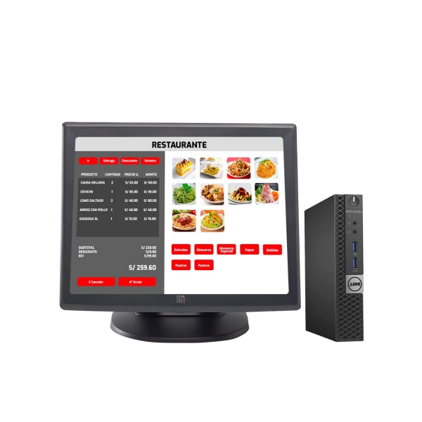 Punto de Venta - Computadora Dell Optiplex 7040 Core i5 + Pantalla táctil