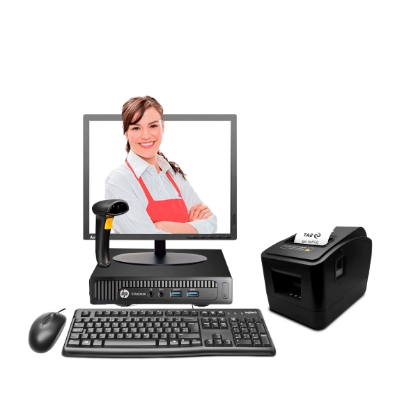 Punto de Venta - Computadora HP 800 G1 ULTRA SLIM Core i5 + Ticketera Térmica