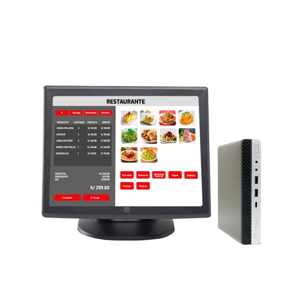 Punto de Venta - Computadora HP 600 G3 Intel Core i5 + Pantalla táctil