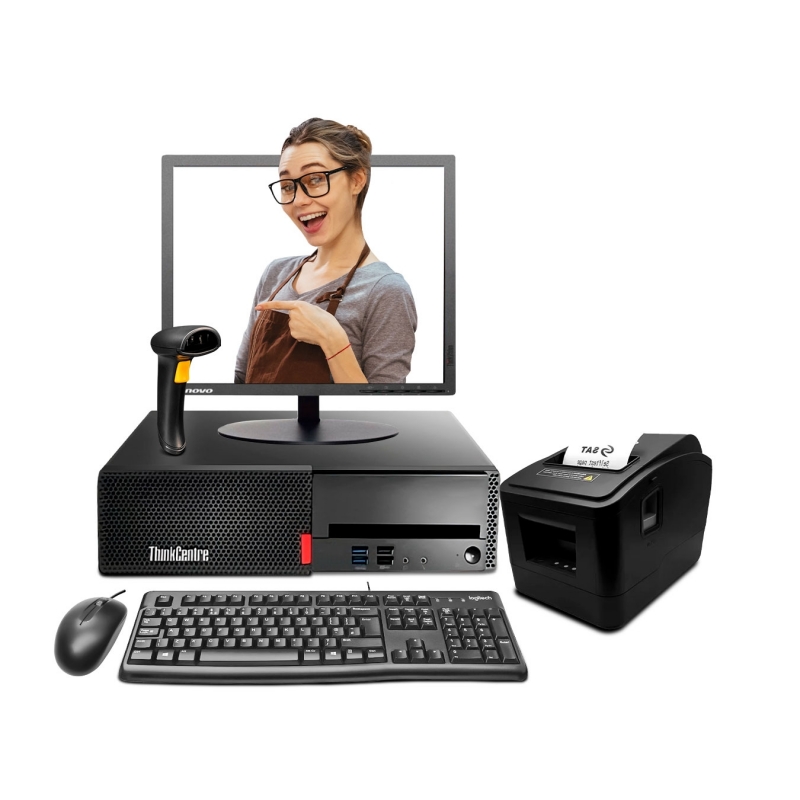 Punto de Venta - Computadora Lenovo M710S Intel Core i5 + Ticketera Térmica + Scanner  - 1